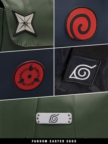 Image of The Souled Store Naruto: Kakashi Pack Backpacks | Official Naruto Shippuden Merchandise | Premium Water-Resistant Laptop Bag with Copy Ninja Graphic | Durable Urban Travel Rucksack for Men & Women