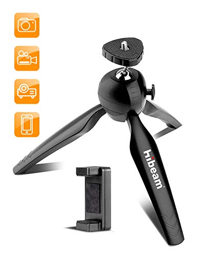 Mini Tripod Stand, Multipurpose Tabletop Holder for Phone, Projector, Camera, Adjustable Selfie Stick, Portable & Lightweight, Wide Compatibility, Easy Set-up, Fully Adjustable Angle & Rotation