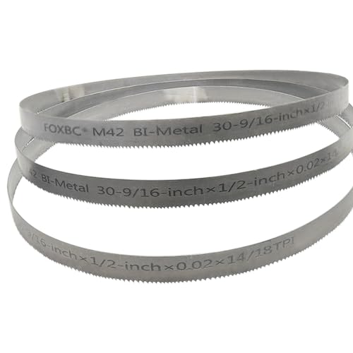 FOXBC 30-9/16 inch Bandsaw Blades 14/18 TPI 30-9/16 x 1/2 x .020 Replacement for Milwaukee Metal Band Saw 3-Pack