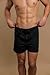 Cottonique Men's Drawstring Loose Boxer Shorts (L/XL, Black)