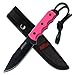 MTech USA MT-20-35 Series Fixed Blade Knife, Black Drop Point Blade, Plastic Handle, 8-Inch Overall