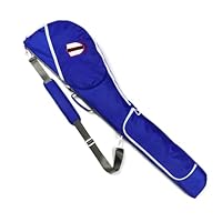 TOURBON Tragbare Golftasche aus Nylon, leicht, Sonntags-Tragetasche, faltbar, für Golfschläger/Reisen, Training, Blau