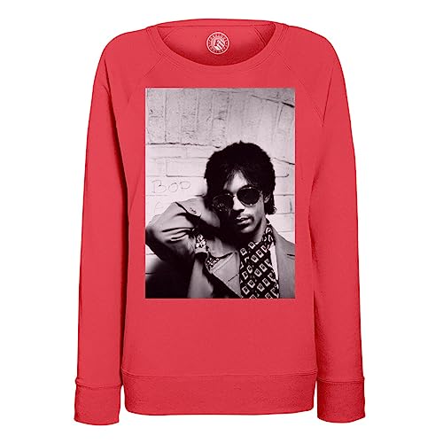 Sweatshirt Femme Lunettes Chanteur Funk imprimé en coton décontracté