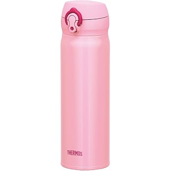 Thermos Flask Vacuum Insulated Carrying Mug One-Touch Open Type 0.5L Coral Pink JNL-502 CP