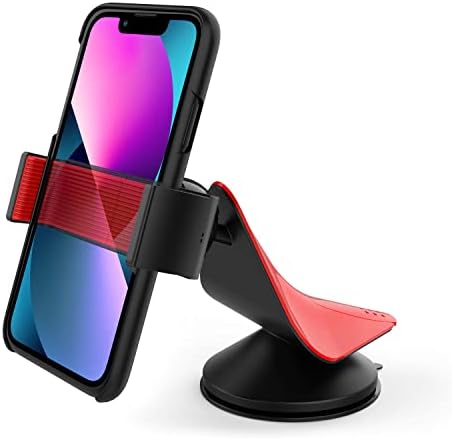 Arteck Car Mount, Universal Mobile Phone Car Mount Holder 360° Rotation for Auto Windshield and Dash, for Cell Phones Apple iPhone 13, 13 Pro, 12, 12 Pro, 11, 11 Pro, Xr, Xs, Android Smartphone, GPS