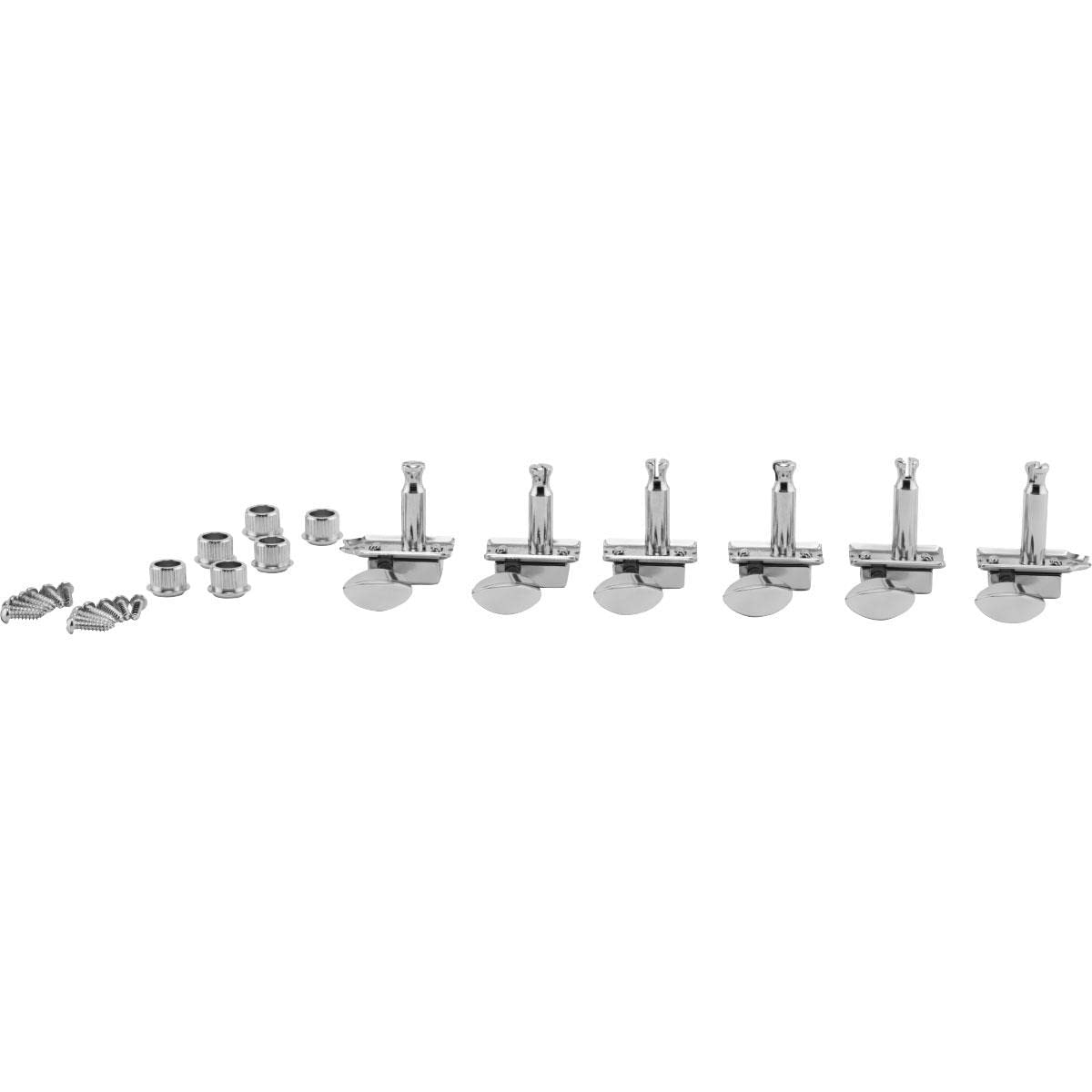 Fender® »AMERICAN VINTAGE TUNING MACHINES - STAGGERED« Tuner-Mechanik für E-Gitarre - 15:1-6-links - Farbe: Chrome