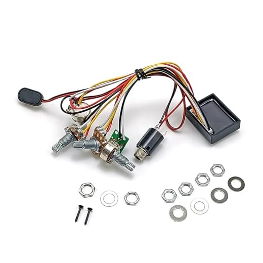 1 juego de pastilla de bajo eléctrico, parte de pastilla de bajo eléctrico y metal para mejorar la claridad del sonido y una configuración sencilla y preamplificador de bajo
