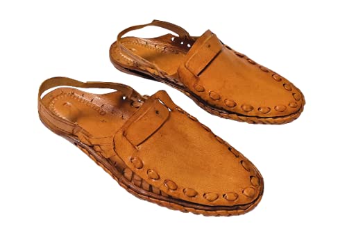 Men's Kolhapuri Chappals | Men Ethnic Leather Kolapuri Footwear MK81-image-25