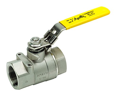Apollo Valves - 1/2" Apollo 76-103-27A 2-Piece Standard Port Ball Valve, FPT, Stainless Steel Body