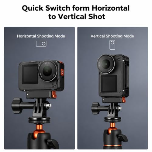 Image of Yantralay 4 in1 Magnetic Adapter Mount Compatible with D JI Os mo Action 6 & Os mo Nano | Dual-Claw Quick Release Mount with 2 Thumb Screws, J Hook & Tripod Adapter | OS MO Action 6 Accessories