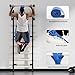 Swedish Ladder, Wood Stall Bar with Suspension Trainer Straps, Pull-Up Dip Bar Attachment, Strategic Rods, for Home, School, hysical Therapy and Gymnastics, Upgrade Installation
