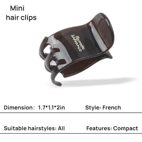 Set de 4 pinzas pequeñas para cabello miniatura 2