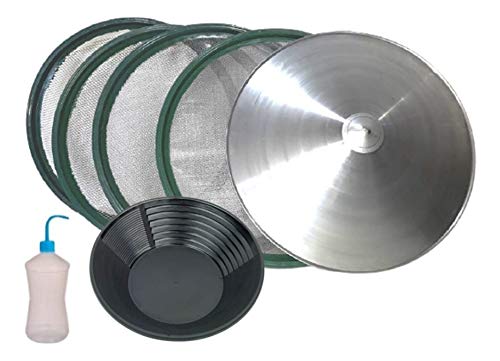 Kit 4 Peneiras Garimpo Bateia Sugador Ouro Bateia Americana