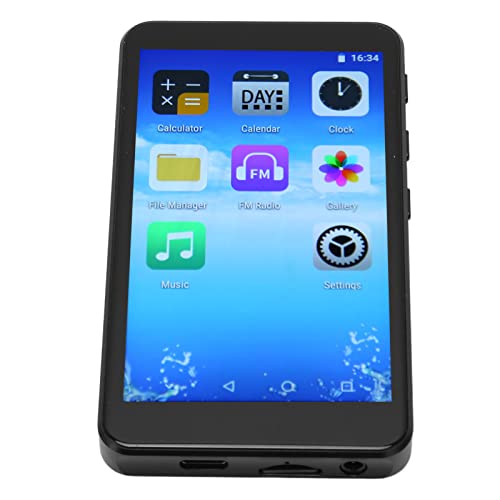 Reproductor MP4 con Pantalla Táctil, Reloj Grabador WiFi Multifunción, Reproductor MP4, Bluetooth 5,0, Emparejamiento Rápido Diario para Viajes (32 GB)