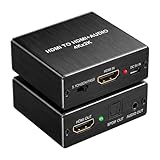 VertexOval Extracteur Audio HDMI 4K Convertisseur vers Optique Spdif Toslink + Jack 3.5mm ...