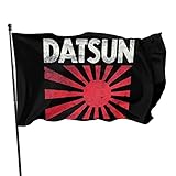 MISSBIE Datsun Banner Garden Flag Decorative Flag Suitable for Yard Outdoor Party Festivals Welcome House Flag Banner 3 X 5 Ft
