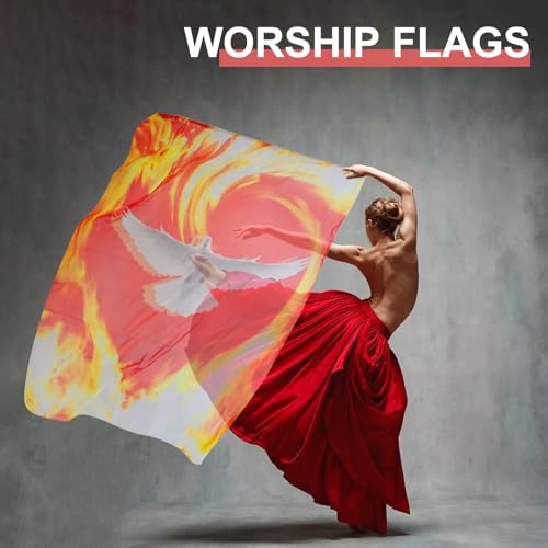 Drapeaux de culte pour église avec tiges évolutives pour débutantes - 7