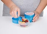 Sistema 2 sztuki Snack Capsule to Go, kubek na przekąski, 515 ml, posortowane pod względem koloru