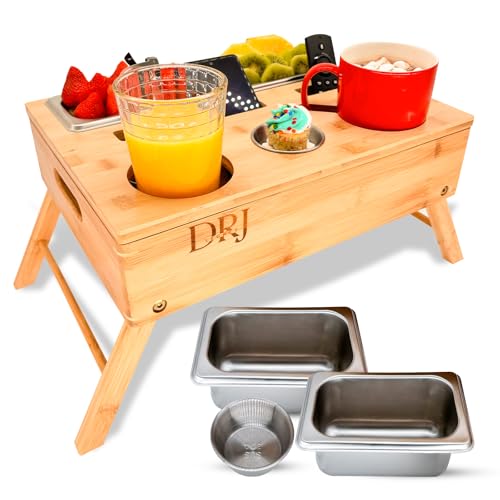 DRJlegacy Couch Cup Holder - Couch Caddy, Couch Cup Holder Tray, Tv Trays for Eating on Couch, Food Trays for Eating on Couch, ç, Couch Caddy with Cup Holder, Couch Console Caddy