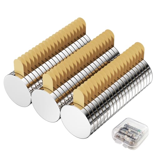 Ceisazira 60 Piezas Pequeños Imanes Neodimio Potentes, 8X1 mm Adhesivos Iman Autoadhesivo Nevera, Imanes Pizarra Magnetica, Imanes Pequeños Redondos, Imán Potente, Magnets Manualidades Adhesivos