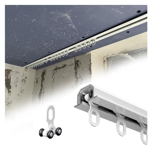 Rails à rideaux pour séparation de pièce robuste et masquage de plafond 7m