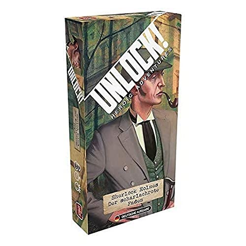 Asmodee, Unlock! – Sherlock Holmes: Der scharlachrote Faden, Familienspiel