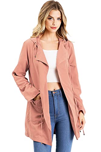 Love Tree Women's Juniors Hooded Ulta Lightweight Layering Jacket2