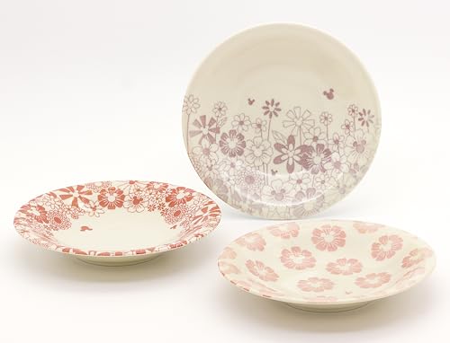 ディズニー ミッキーマウス 皿 ケーキプレート 16cm 3枚 食器セット 食洗機対応 電子レンジ対応 フラワーフラワー 食器 雑貨 グッズ 日本製 3309-05