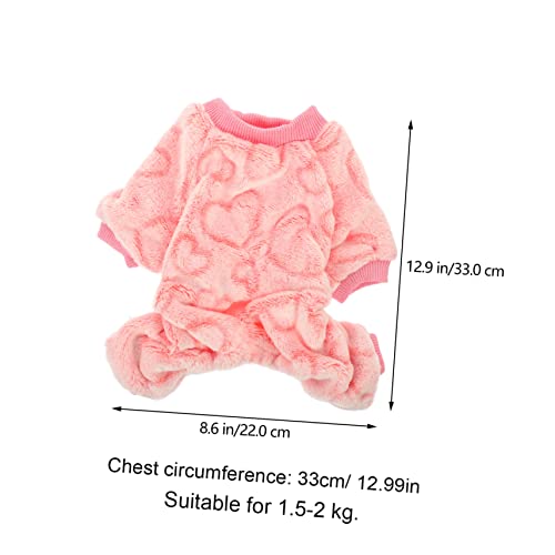 Combinaison polaire chaude petits chiens témoignez votre amour - 3