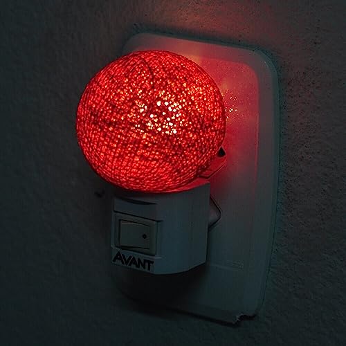 Luz Noturna de Parede Infantil de Bolinha Colorida Para quem tem medo de escuro (Vermelho)