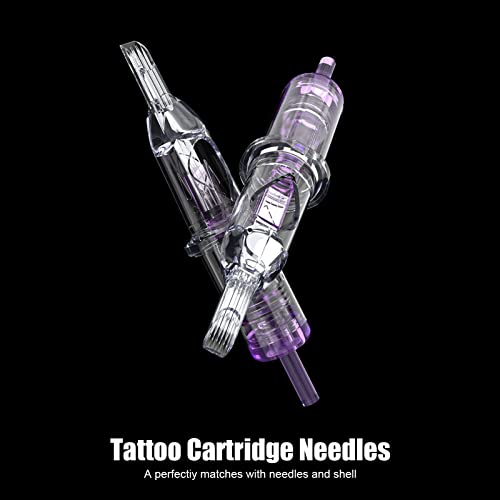 Image of Wormhole Tattoo Cartridge Needles, 20pcs 13RM Disposable Tattoo Needle Cartridges Standard 13 Curved Magnum for Tattoo Pen Tattoo Cartridge Machine Permanent Makeup Tattoo Supplies (1213RM)