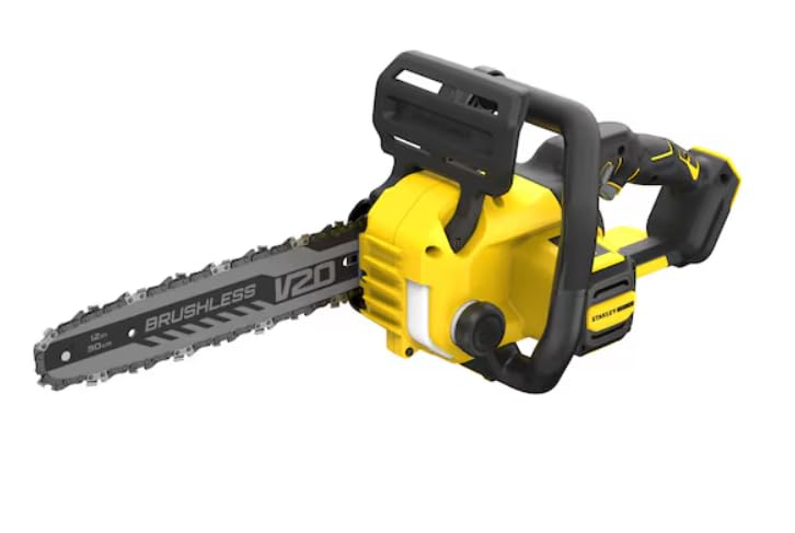 STANLEY Motosierra sin escobillas V20 Li-Ion 18V para uso profesional para mantener una conexión estable y práctica con medida o especificación 20 L