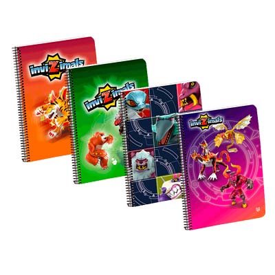 Invizimals 84693-2 - Cuaderno, A4, 80 hojas, cuadricula de 4 mm