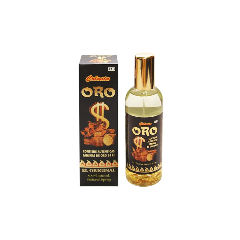 Colonia Esoterica Con ORO 24K (Dinero, Riqueza) 100ml / GOLD Eau De Toilette
