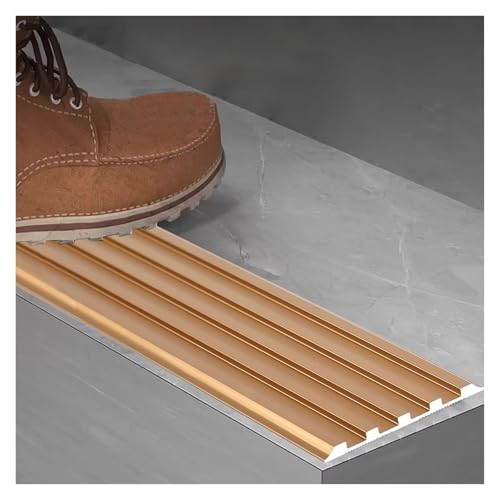 Profilé antidérapante escalier alu or 150cm pour une maison sûre et moderne