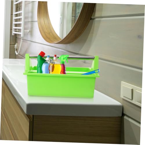 Cabilock Cesta Organizadora de Limpieza Portátil con Asas Cesta Multifuncional para Almacenamiento y Transporte de Productos y Utensilios de Limpieza - imagen 6