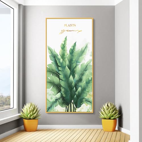 Cuadro de diamante 5D de plantas botánicas, la manualidad perfecta para decorar salones modernos