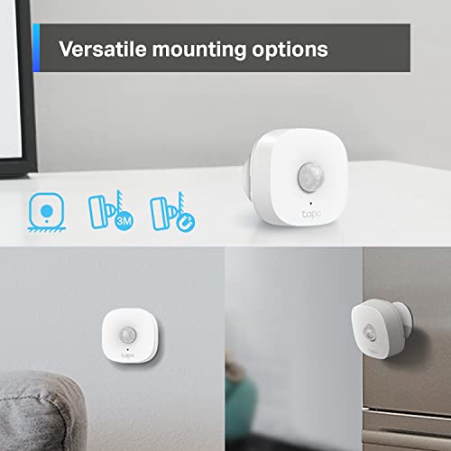 TP-Link Tapo Motion Sensor, Requires Tapo Hub, Long Battery Life w/Sub-1G Low-Power Wireless Protocol, Wide Range Detection, Adjustable Sensitivity, Real-Time Notification, Smart Action, Tapo T100 by Tapo - Image 5