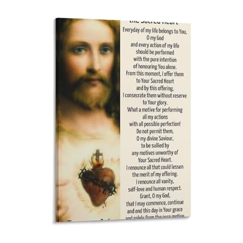 BaFra Jesus Prayer Canvas Printing (190) Painting On Canvas Wall Art Poster Scroll Picture Print Living Room Walls Decor Home Posters 24x36inch(60x90cm) Cover