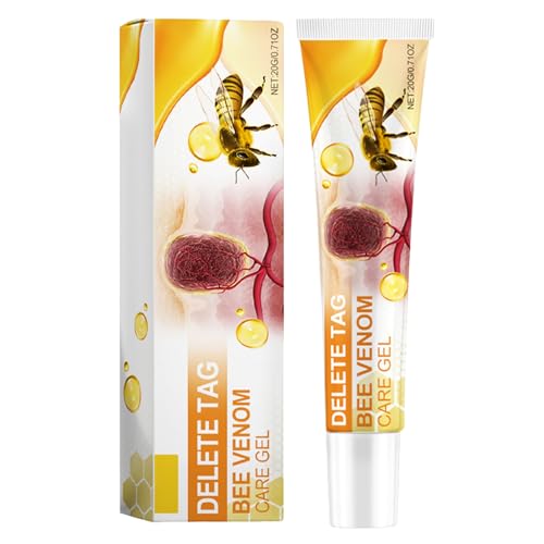 Veneno de Abeja para Verrugas,Bee Venom Eliminador de Verrugas,Crema Reparadora de Veneno de Abeja,Unidades Removedor de Verrugas Seguro,Adecuado para Uso Doméstico 20G