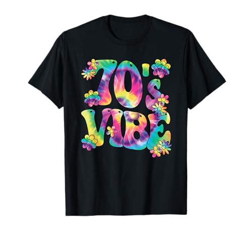 70s Vibe 70s Hippie Rainbow Groovy Party Outfit Retro T-Shirt