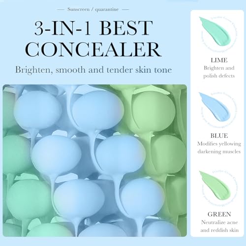 3 In 1 Primer for Face Before Makeup,Sunscreen Isolation Cream,One Step Color Corrector,Oil Control Skin Corrector, Sheer Finish, Refreshing,Moisturizing,Lighten skin tone(A) - Image 4