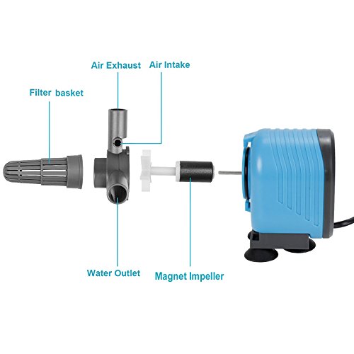 AQUANEAT 400GPH Powerhead Submersible Aquarium Water Pump Hydroponics - Thumbnail 4