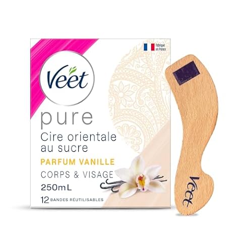 Veet PURE - Gorący wosk z cukrem i wanilią - depilacja bez pasków, wanilia, 250 ml