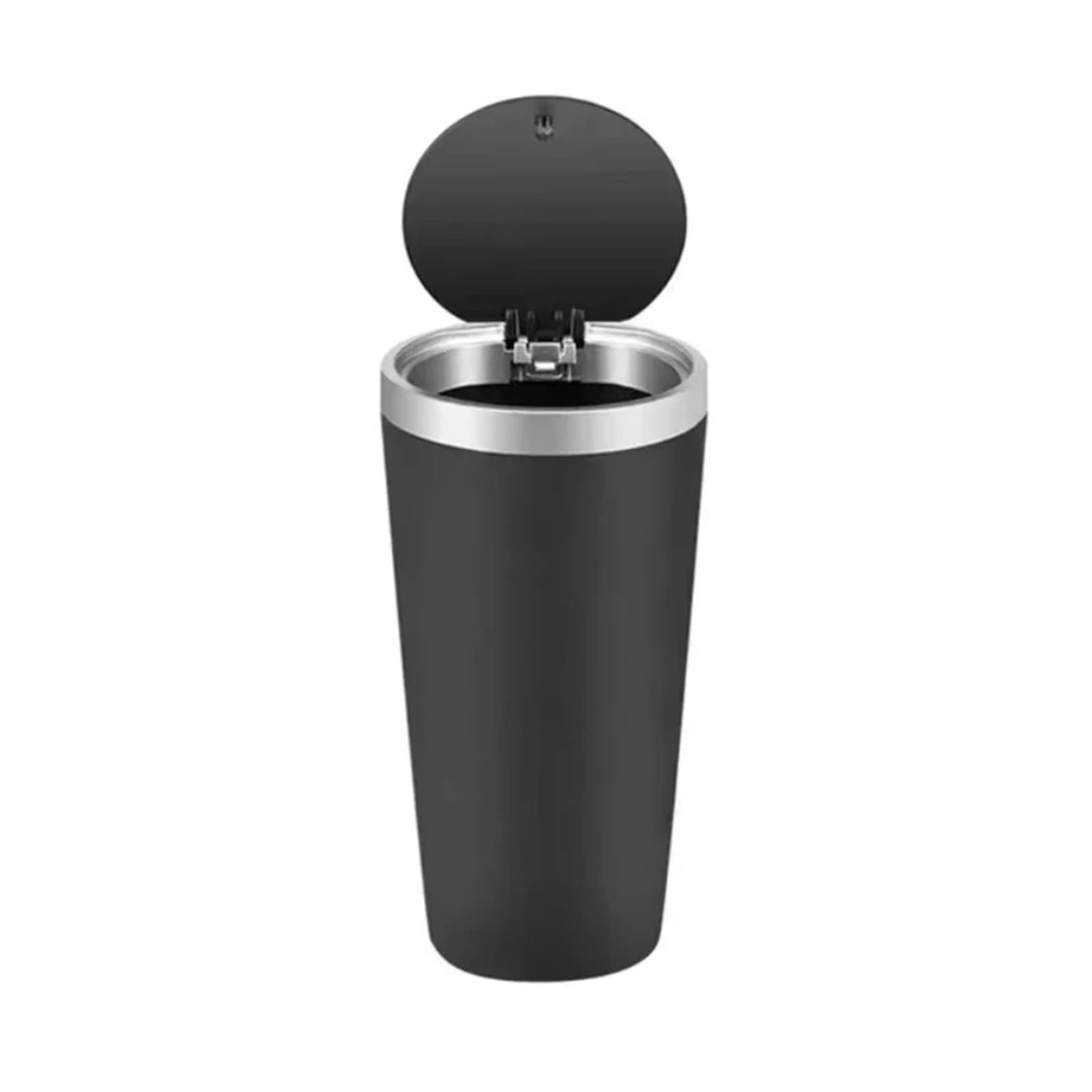 Car Bin Auto Garbage Bin Ashtray Leak-proof Car Cup Holder Trash Can With Cover Storage Box Bucket Waterproof Acessory Cars Rubbish Bins(Sliver)