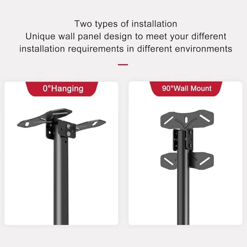 Support TV plafond rotatif pour éliminer les reflets sur écran 60 max - 7