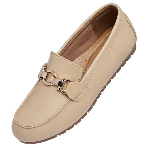 Image of VERDASCO Women's Loafers Comfort Slip-Ons Flat Work Shoes Casual Moccasins Penny Loafers Lady Dress Shoes