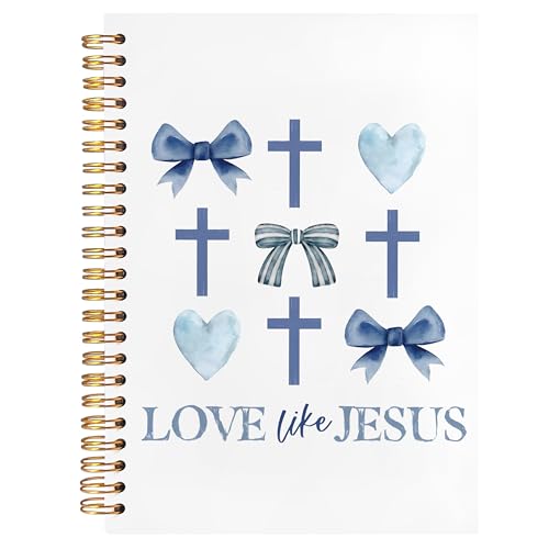 BearCake Love Like Jesus Christian Notebook Journal, Christian Gifts for
