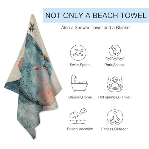 Serviette de plage anti humidité séchage rapide 130x80 - 4