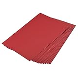 QUARKZMAN Wellpappe Blätter 25 Stück 29.7cm x 21cm Rote Pappe Für DIY Bastelbedarf
